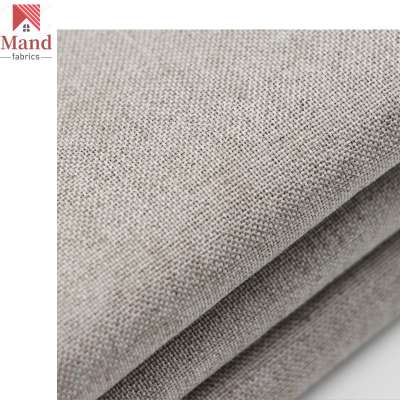 Mand textile wholesale good quality  multicolor cheap classic polyester plain woven linen oxford fabric for sofa upholstery